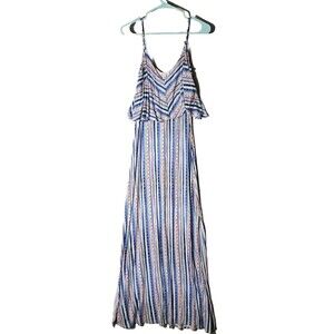 Ella Moss Bondi Maxi Dress Versatile Casual Chic Goddess Vibes Slimming Stripes